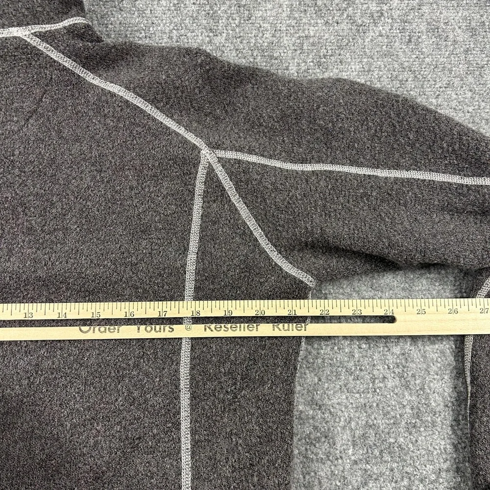 Kuhl Jacket Mens Large Gray Alfpaca Fleece Full‎ Zip Thumbholes Hiking Outdoor